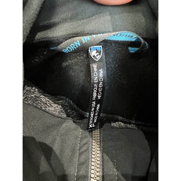 Kuhl Alpenlux Full Zip Jacket Fleece Two Tone | Gray Black | Size XL Runs‎ Small - Picture 6 of 16